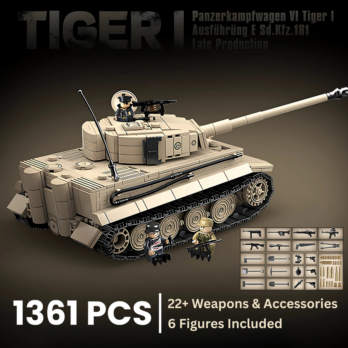 Tiger 1 (Tan) | 1361PCS